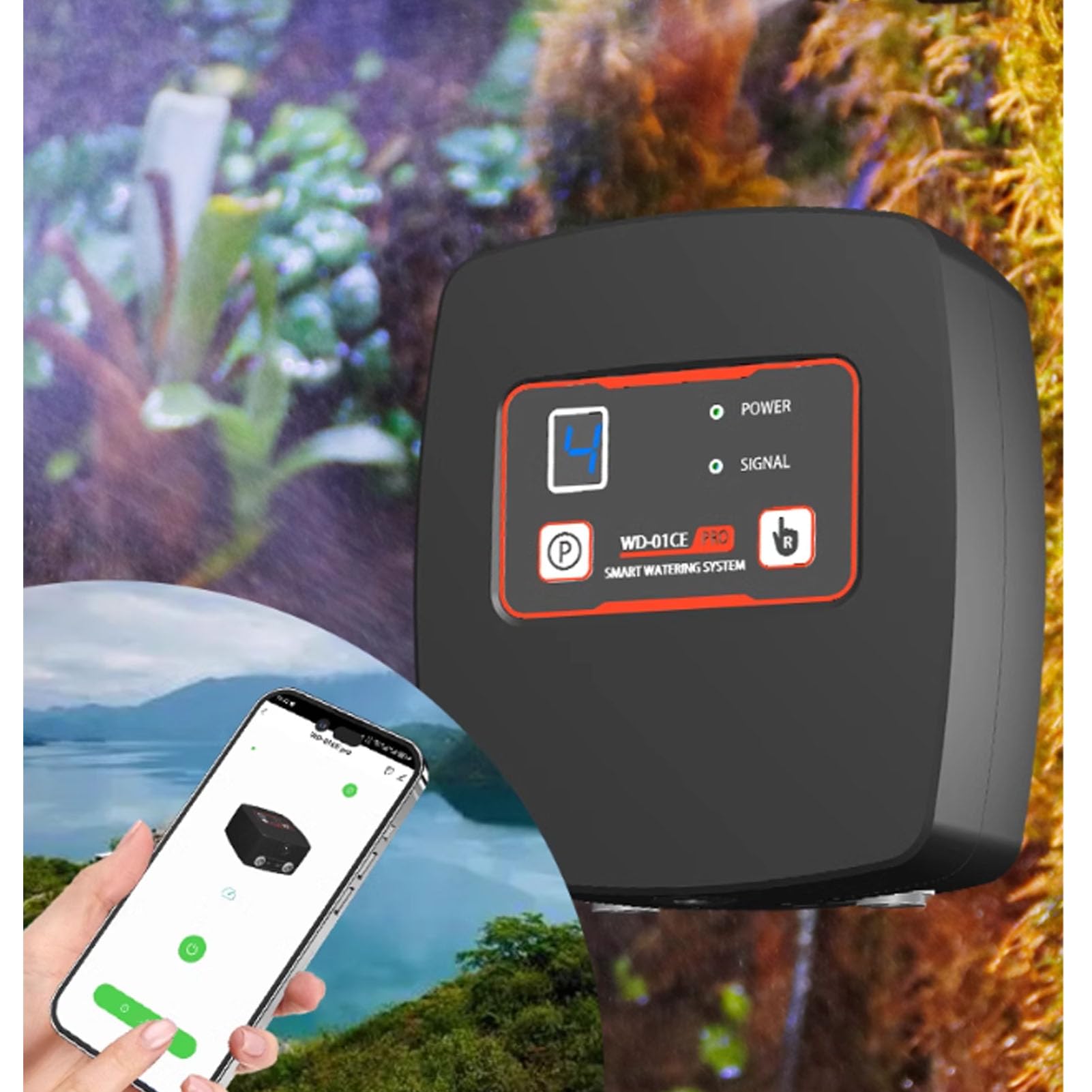 de nebulización para Reptiles, Reptile Mister automático con Temporizador, humidificador de terrarios con boquillas de nebulización, Kit de pulverización para Plantas de