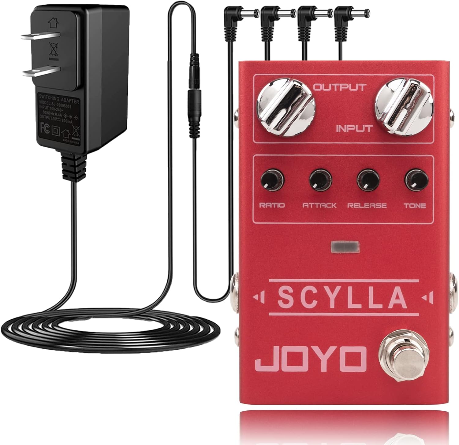 JOYO R-27 Bass Guitar Pedals Compressor Effect Pedal and DC 9V Power Supply (800mA -1A) Adapter