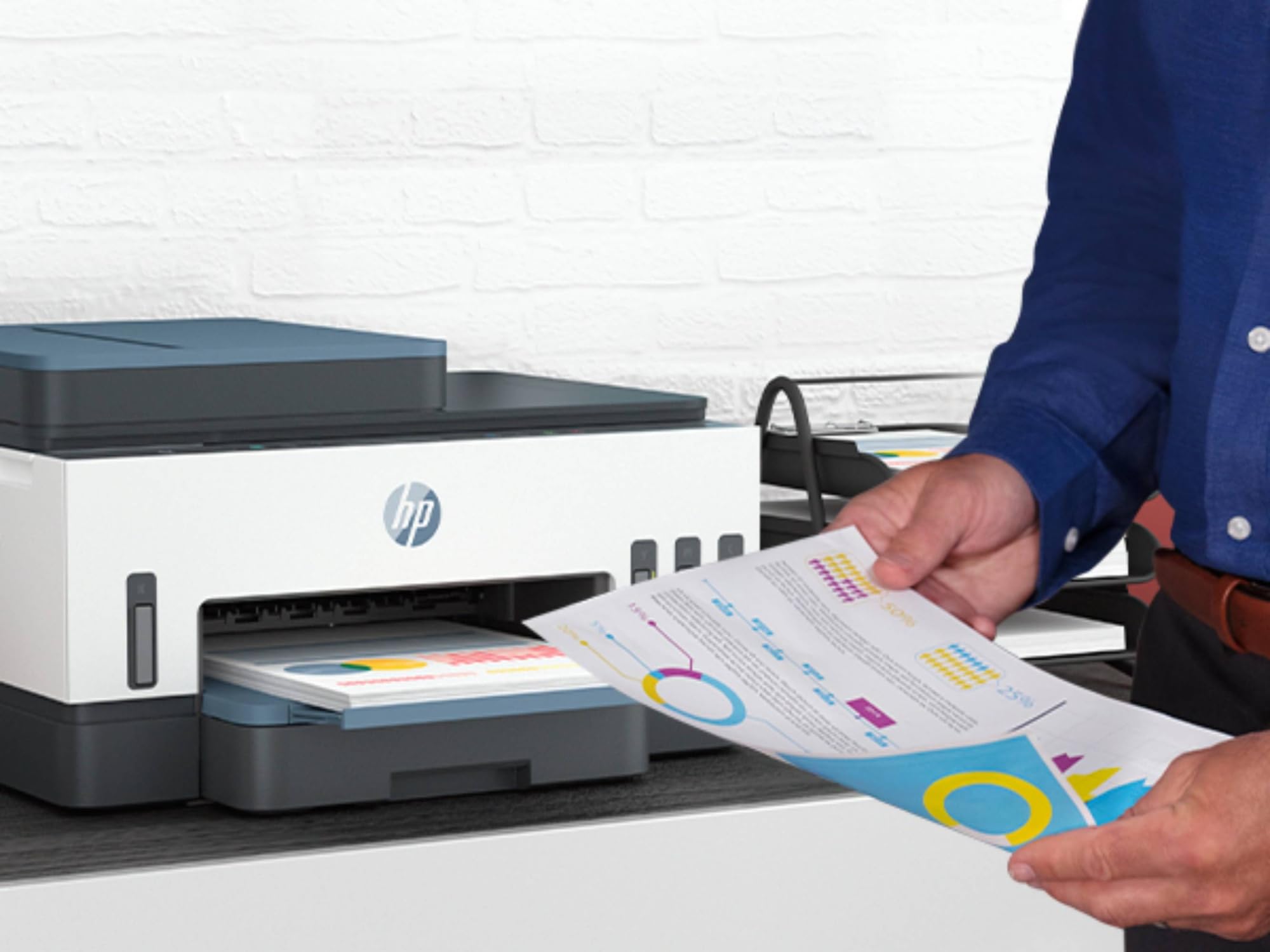 HP Smart Tank 7307 941P5A, Stampante multifunzione a colori con Serbatoi d’Inchiostro, Stampa Fronte/Retro Automatico, Scansione, ADF, 15 ppm, Casa e Piccolo Ufficio, Fino a 3 anni di stampa inclusi
