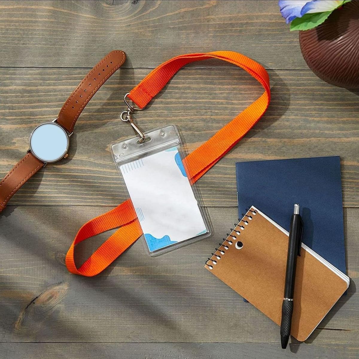 EXCEART 2sätze Lanyard Ausweishalter Teilig Fünf Farben Tragbar Praktischen Kartenhaltern Für Id-karten Und Ausweise Für Veranstaltungen Und Reisen