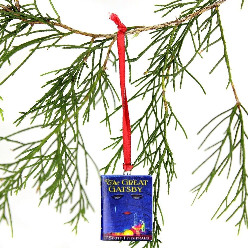 The Great Gatsby F. Scott Fitzgerald Mini Book Christmas Ornament by Book Beads ✯ Officially Licensed ✯