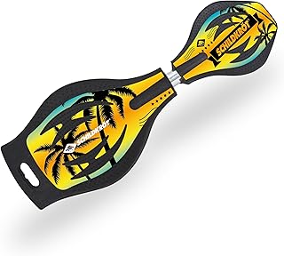 Schildkröt Waveboard Good Vibes, leichtes und wendiges Casterboard, großes Deck mit Anti-Rutsch Noppen, verschiendene Designs wählbar