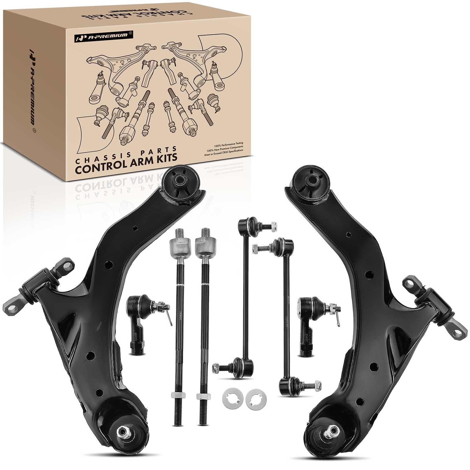 Amazon.com: A-Premium Set of 8, Front Lower Control Arm, Sway Bar
