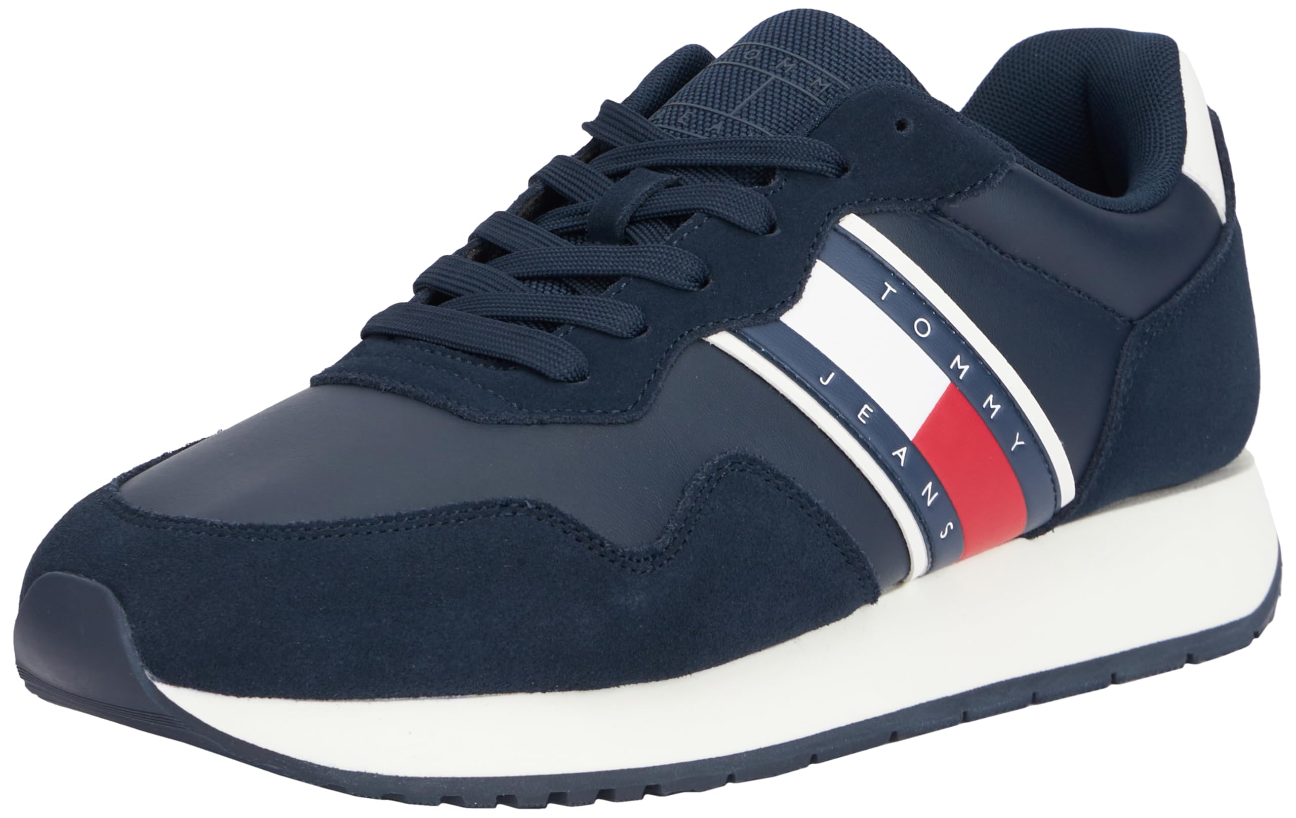 Tommy Jeans Mens Tjm Modern Runner Em0em01316 Low Top, Blue Dark Night Navy, 6.5 UK