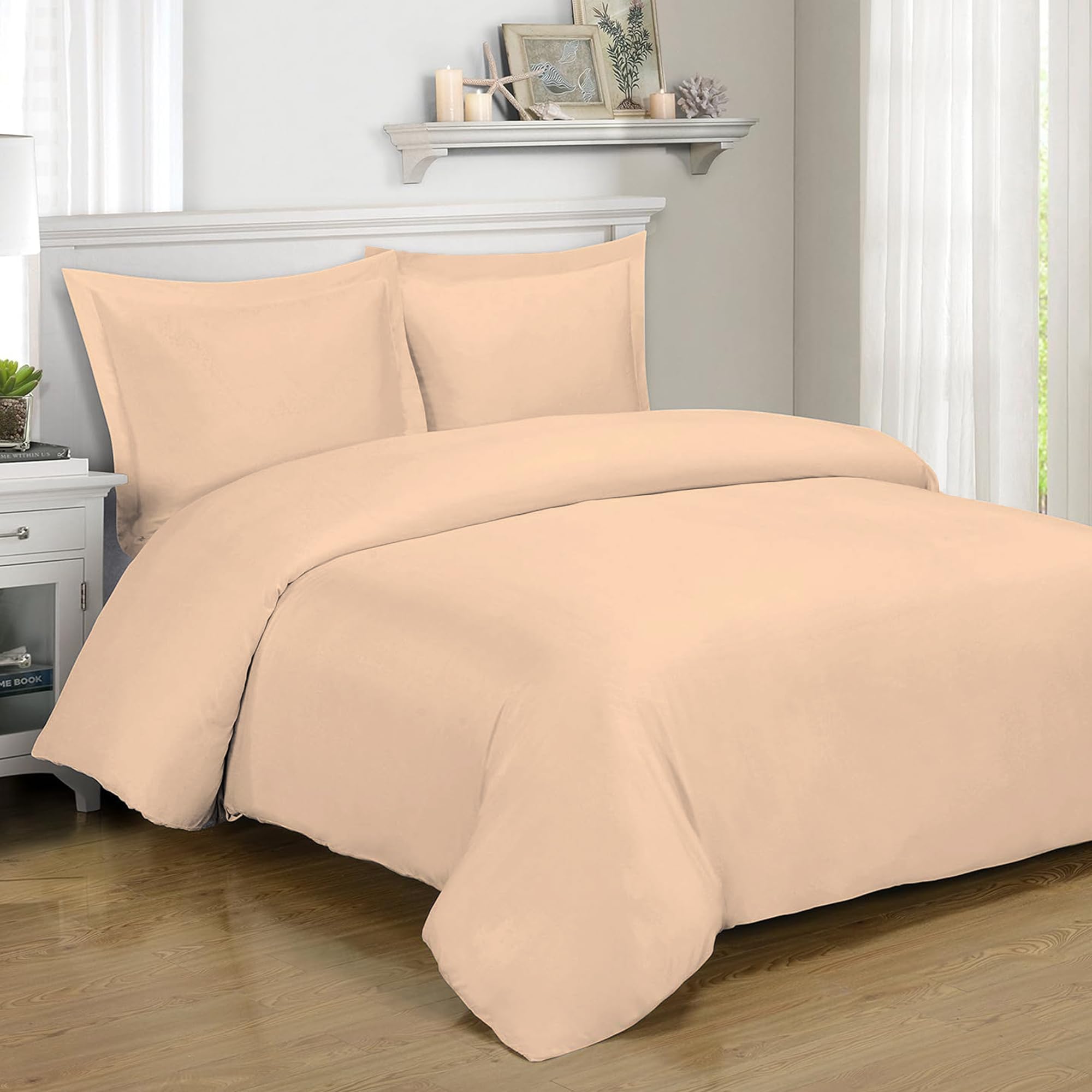 Home Sweet Home UK Double Size Duvet Cover Sets, Bedding Set- Soft Microfibre Double Duvet Cover Set with Pillow Case Bedding Sets Non-Iron Easy Care