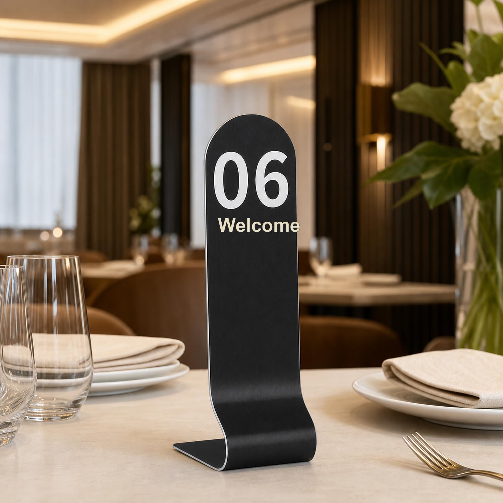 Numery stołów restauracyjnych, numery stołów stalowych, tablice numeryczne, wielokrotnego użytku, można układać w stos, łatwe do czyszczenia, na bankiety, do restauracji, na imprezy i