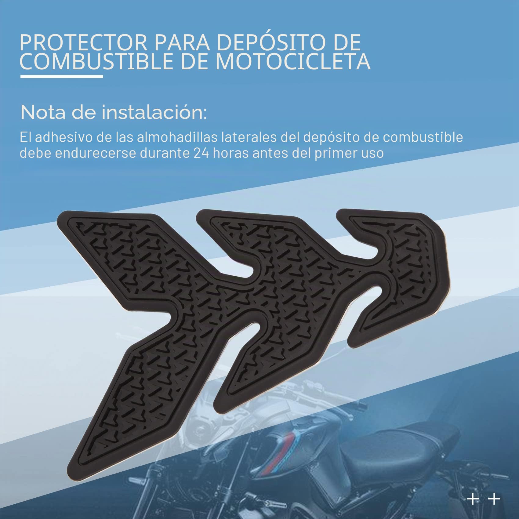 Pegatinas de Almohadilla de Tanque de Combustible Laterales Antideslizantes para Motocicleta, Pegatina de Goma Impermeable para MT-09 MT09 2021