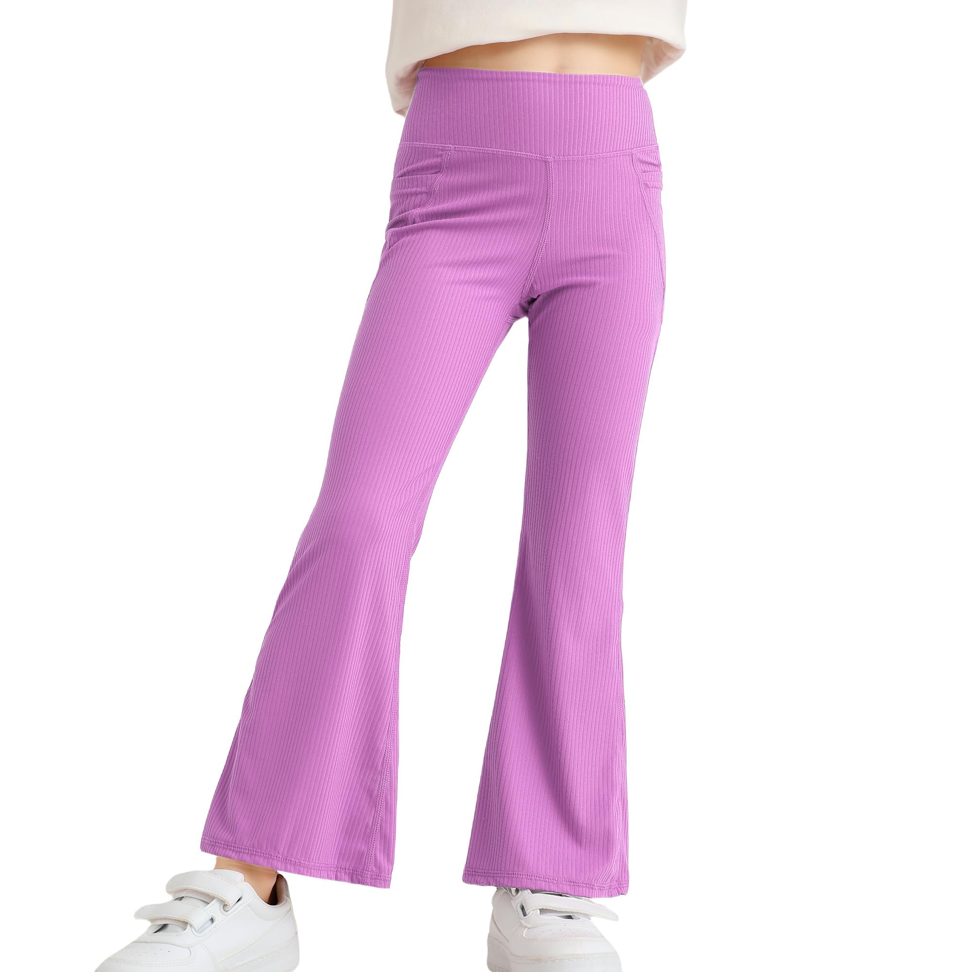 Leggings évasés pour filles parfaits pour l'école et le parc - 7