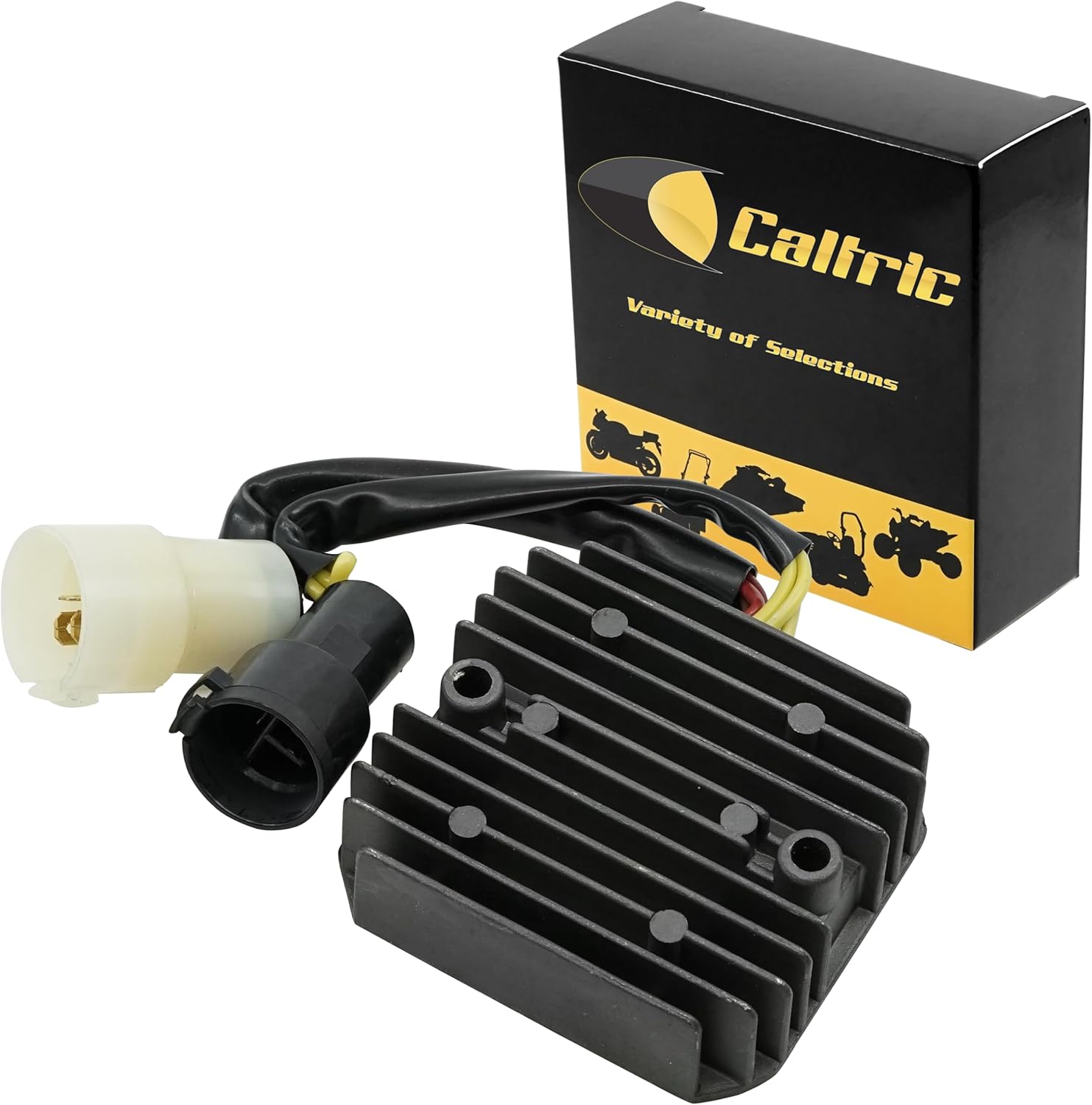 Caltric Regulator Rectifier Compatible with Kawasaki Prairie 700 Kvf700 4X4 2004 2005 2006 / Brute Force 650 KVF650 2002-2013 / Prairie 650 2002-2013