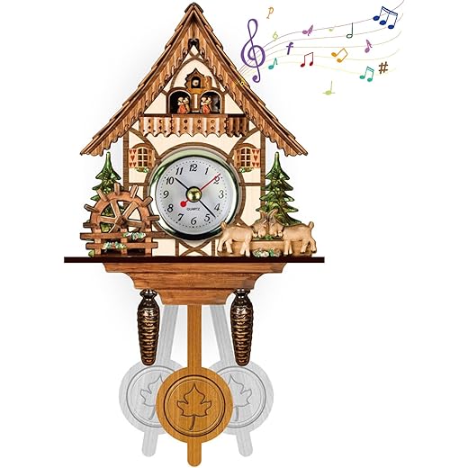 Charming Antique Birdhouse Clock