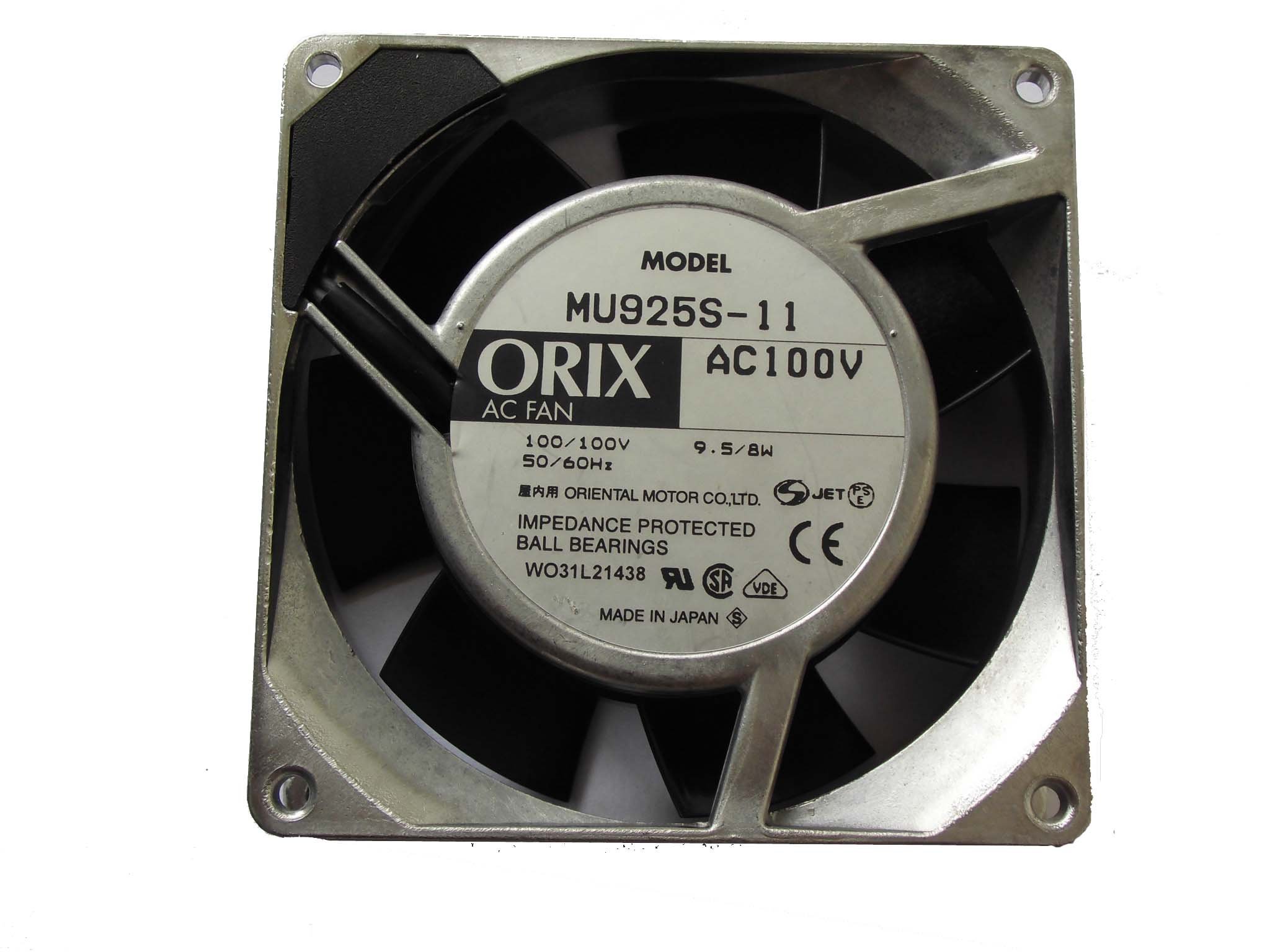 ORIX MU925S-11 AC100Vファン　５個セット MU925S-11 | ACプロペラファン | オリエンタルモーター