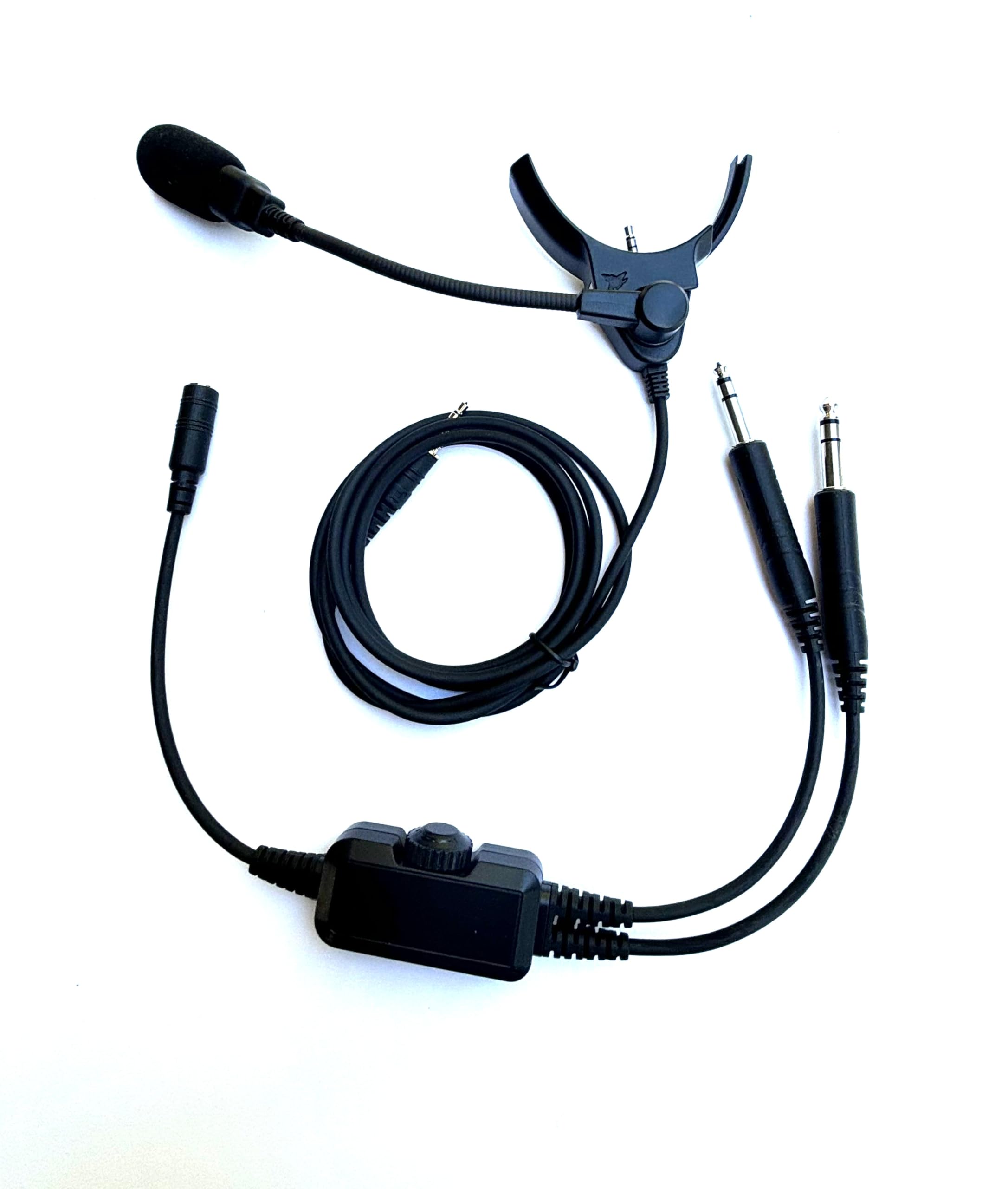 Crystal Mic Pro V (Viper) with M7A2 Microphone. Compatible with Sony WH-1000XM4 Noise Cancelling Headphones. Transforms Your Headphone into ANR Aviation Headset.