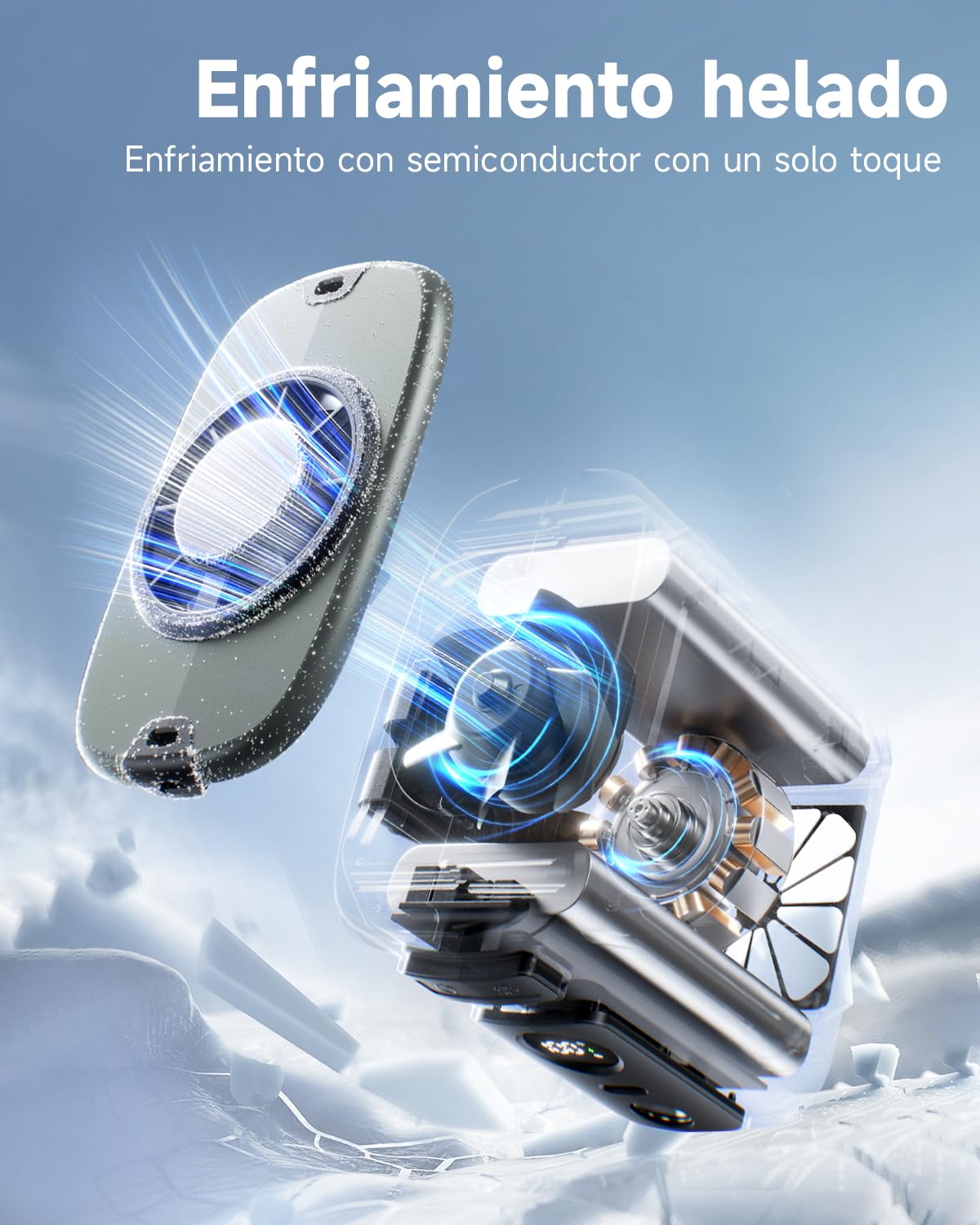 2026 Ventilador de cinturón portátil,refrigeración personal,29H batería 8000mAh y,5 velocidades y 13000 RPM,luz LED con función SOS,para obra,camping,exteriores y trabajo en verano Verde militar