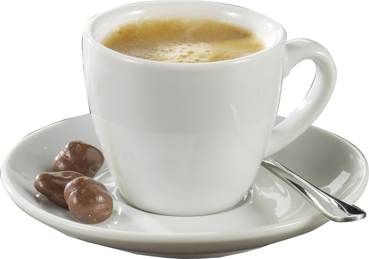 Esmeyer "Bistro Espresso Cups with Saucers, White, 0.1 Litre, 12-Piece