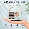 Dosmix Bocina Bluetooth retro, decoración vintage pequeña, lindo regalo de cumpleaños azul | Regalos para mujeres, adolescentes, mini portátil inalámbrica de estilo antiguo para cocina, escritorio, dormitorio, oficina, exteriores, accesorios 3