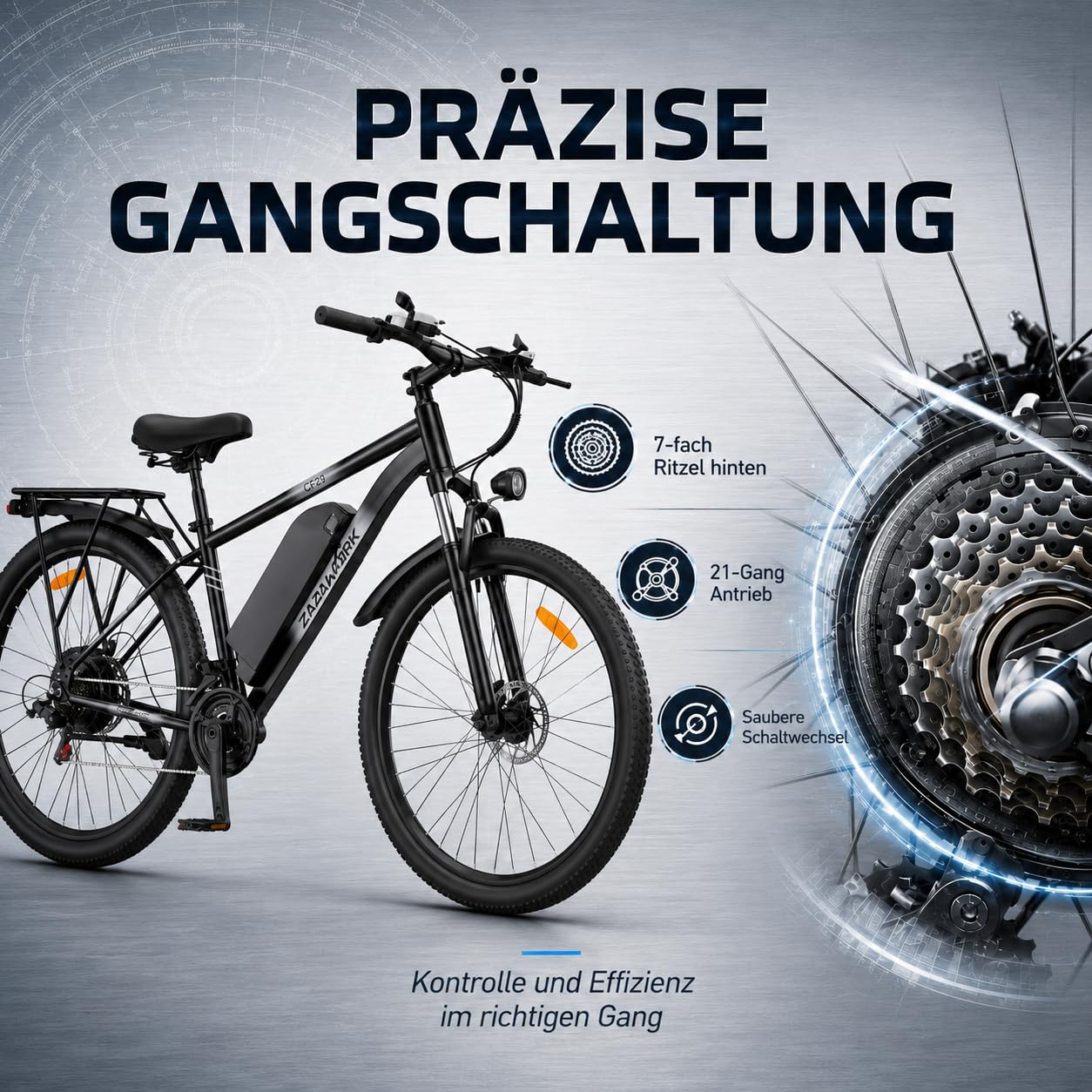TIGUOWISH C29pro Vélo Électrique Adulte,Batterie Amovible 48V15/18.6Ah,Moteur Tout-Terrain,VTT 21 Vitesses,Frein à Disque hydraulique,Écran LCD Intelligent