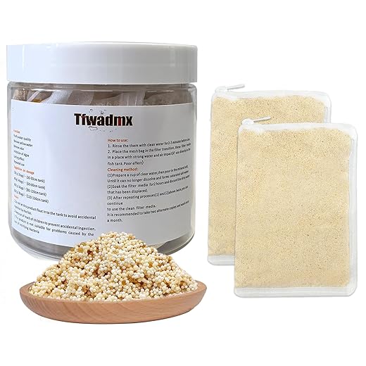 Aquarium Filter Media 2Pcs 200ml Filtration Resin Remove Tannins from Aquarium Water with Mesh Bag for Freshwater Saltwater Fish Tank (200ml 2pcs)