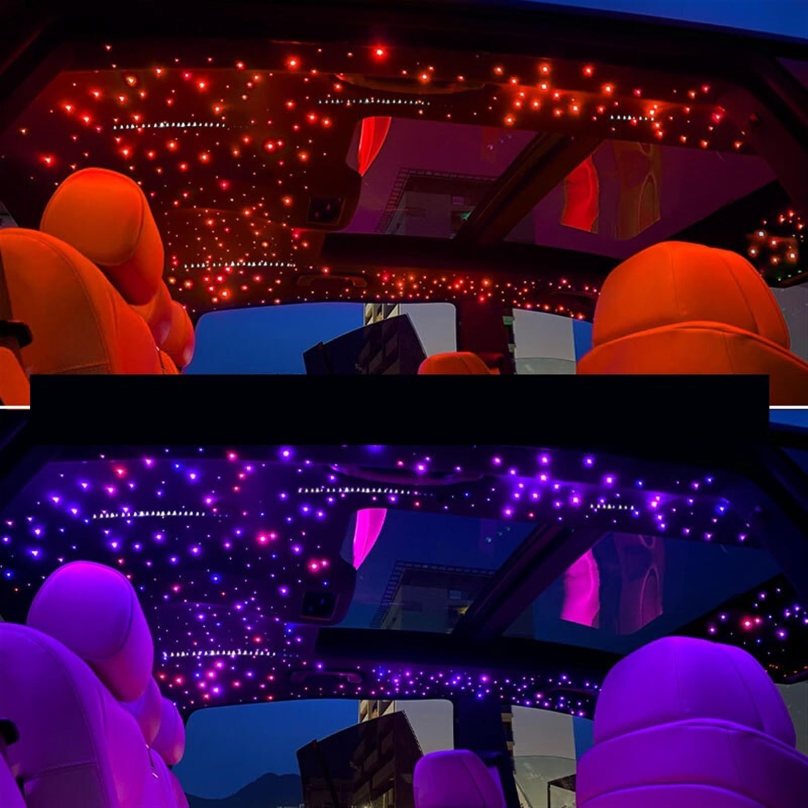 16W Meteor Twinkle Cielo Estrellado Techo Coche Estrella Luz De Fibra Óptica Cielo Estrella Techo Led Luz De Ambiente Interior Decoración Del Hogar(Mixed 295 3m 200 3m)