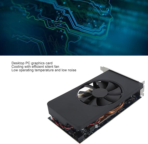 Yanmis RX580 8GB DDR5 Gaming Graphics Card, 7680x4320 Resolution Desktop PC Graphics Card Computer Gaming Video Card Support HD Multimedia Interface