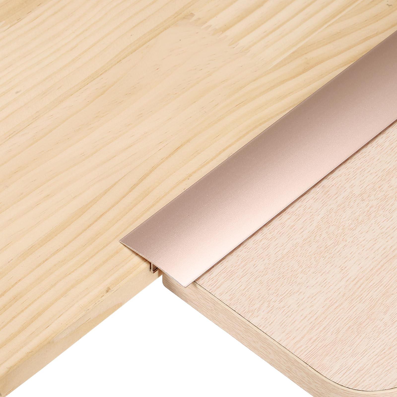sourcing map 2.9ft x 1.57" T Molding Floor Transition Strips, Aluminium Alloy Vinyl Flooring Gap Trim for Joining Laminate Planks Tiles Floor Gaps, Light Purple