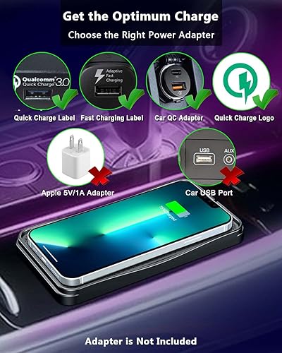 Miniatura 2 de Cargador de teléfono inalámbrico Qi almohadilla de carga rápida de 15 W 10 W 7.5 W cargador adaptador Mat para iPhone 14 13 Mini Pro Max 12 11 Plus