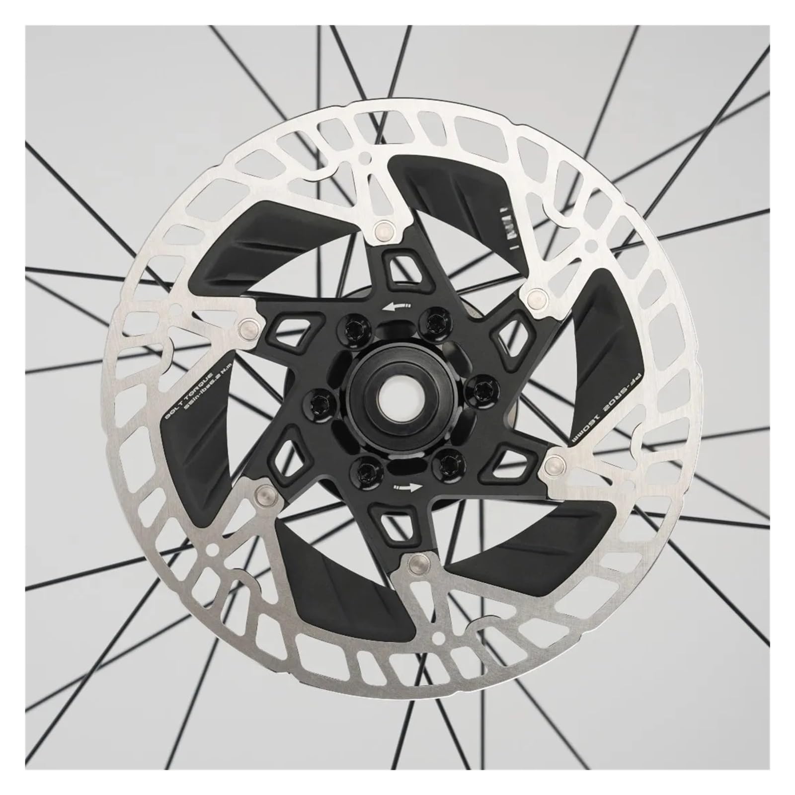 Disco freno Rotore freno a disco termico Center Lock 6 bulloni flottante ultraleggero 160 mm in acciaio inossidabile Alu per bici da strada di montagna(Thermal CD-06 1PCS)