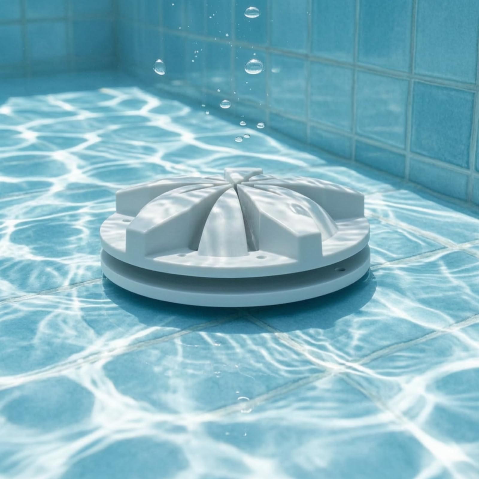 F Fityle Accesorio para Piscina de Drenaje con Rejilla Cubierta Antienredos Tapa Antivórtice para Empotrar Suaviza el Contiene Residuos Adecuado para Piscinas
