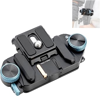 Fotopro RZ-5 Quick Release Camera Mount, Backpack Strap Mount with 1/4 Screw, Adapter for DSLR/Mirrorless Camera Tripod Stabilizer Handheld Gimbal Monopod Slider