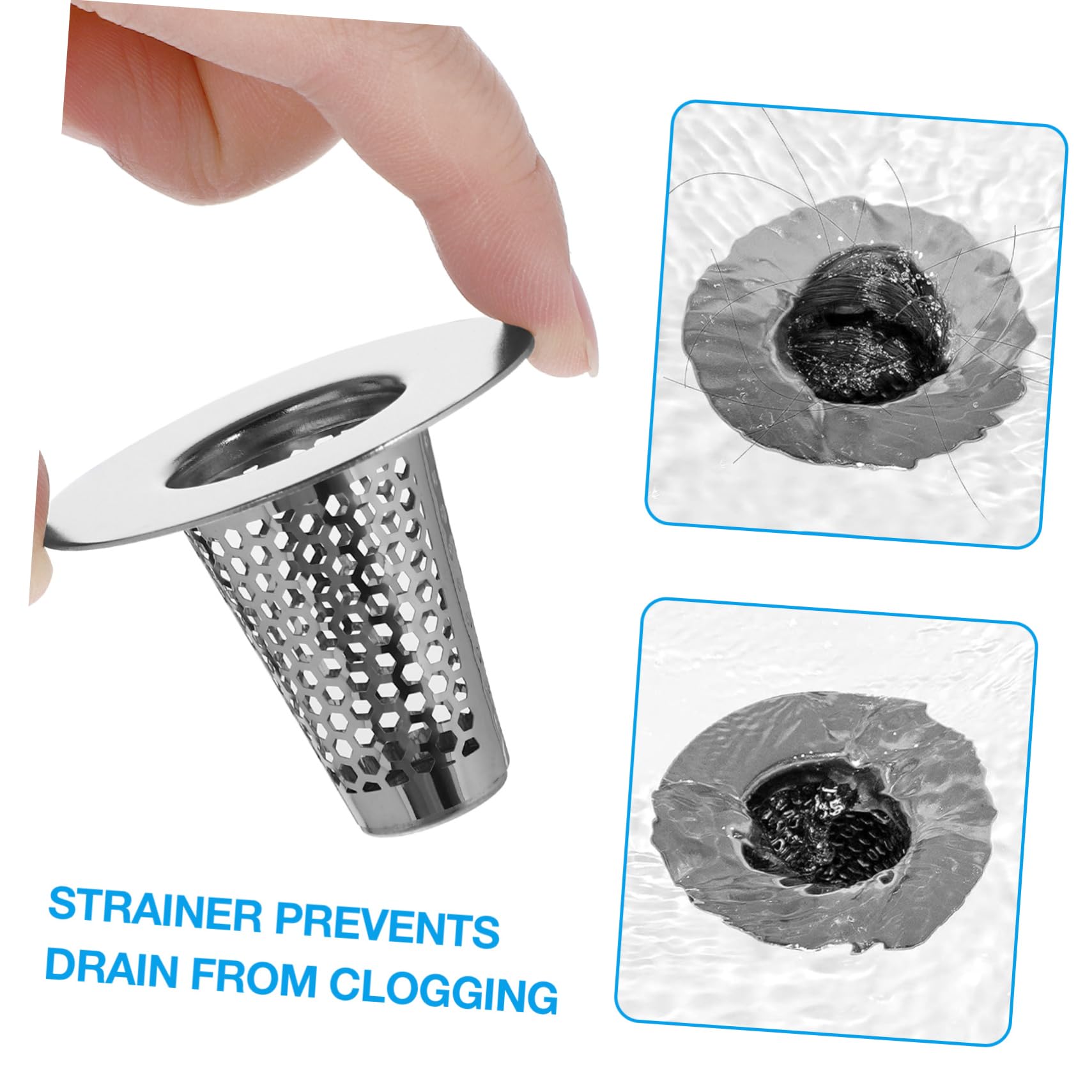 ARTIBETTER 3 Juegos Filtro De Acero Inoxidable Hundir Colador De Drenaje del Fregadero Tapón De Desagüe Colador De Pelo para Fregadero Pantalla De Drenaje Cubierta del 6 Piezas * 3