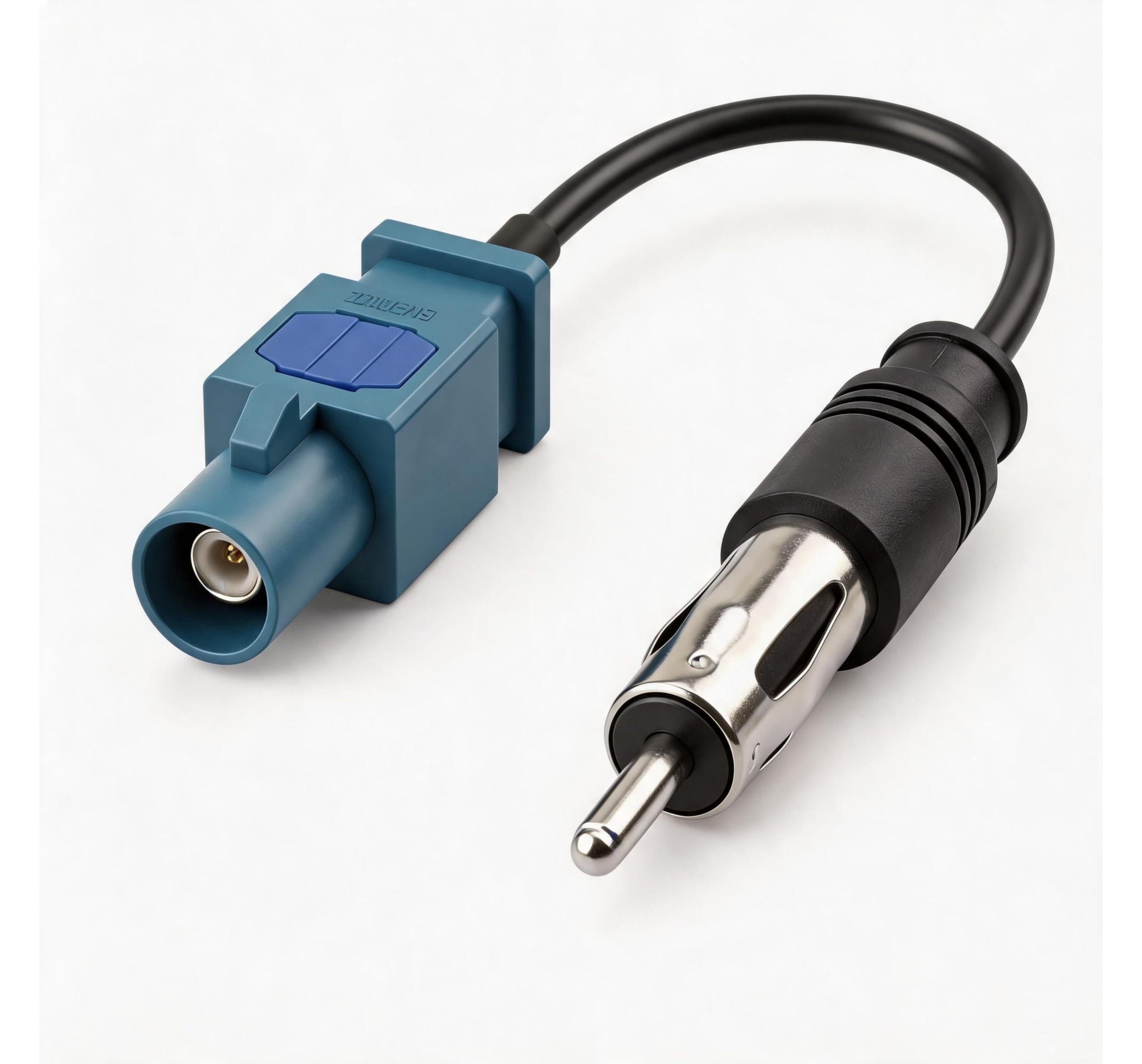 Auto Antennenadapter Verlängerungskabel Fakra Z auf DIN ISO Koaxialkabel 15cm für Autoradio FM Empfänger kompatibel mit VW BMW Mini Seat Skoda Golf