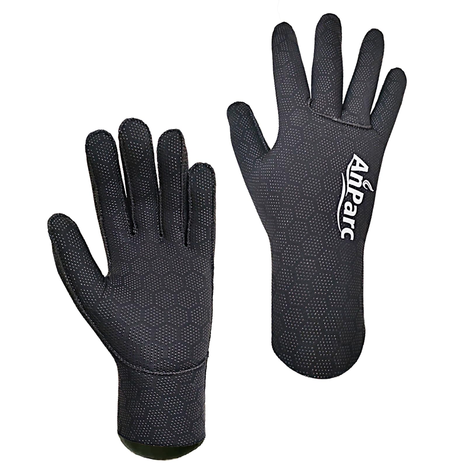 3mm Ultra Stretch Neoprene Water Gloves - Five Finger Winter Gloves for Scuba Diving, Snorkeling, Surfing, Kayaking, Canoeing, and Spearfishing