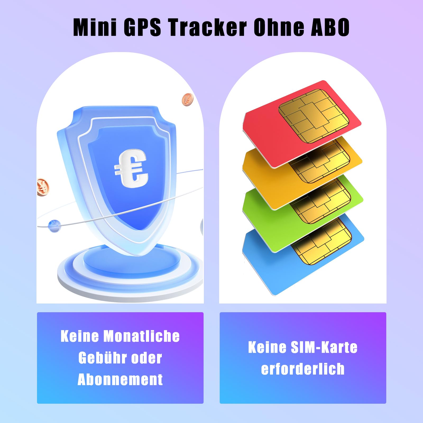 GPS-Tracker für Auto Motorrad Fahrzeuge, Kompatibel mit iOS＆Android, Magnet Versteckte Smart Tag Finder Ohne ABO Monatliche Gebühren, Vehicles Tracker mit Echtzeit-Standortbestimmung (2er Schwarz)