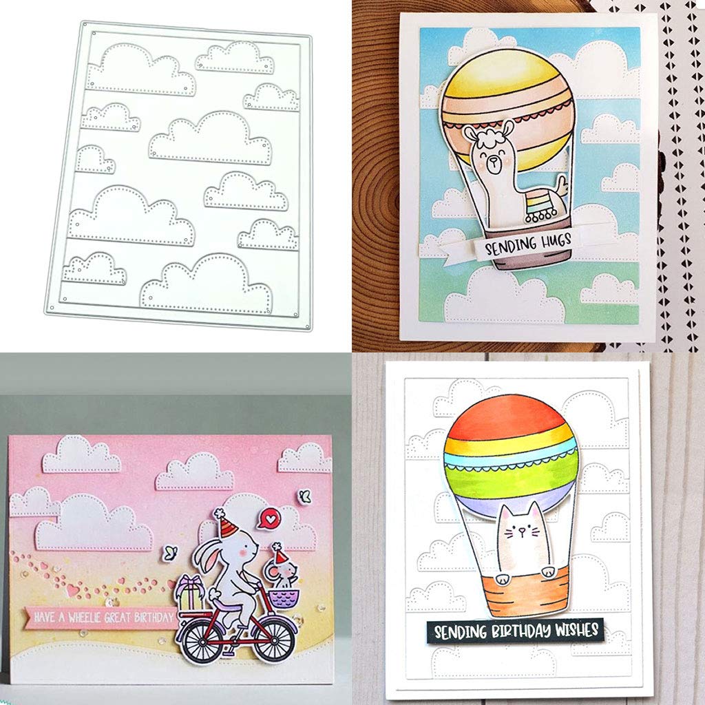 Cloud Frame Metal Die Cuts, Cutting Dies Cut Stencils for DIY Scrapbooking Photo Album Decorative Embossing Paper Dies for Card Making Template
