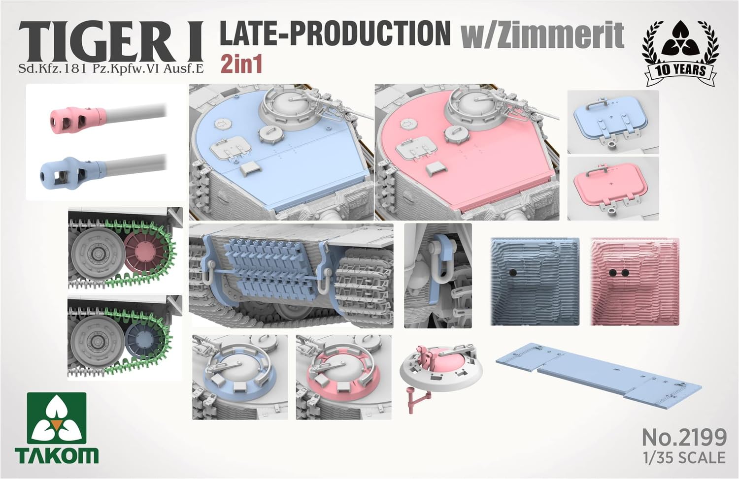 Takom Tiger I - Frühe Produktion - 1:35 (TK2196) - Axels Modellbau Shop