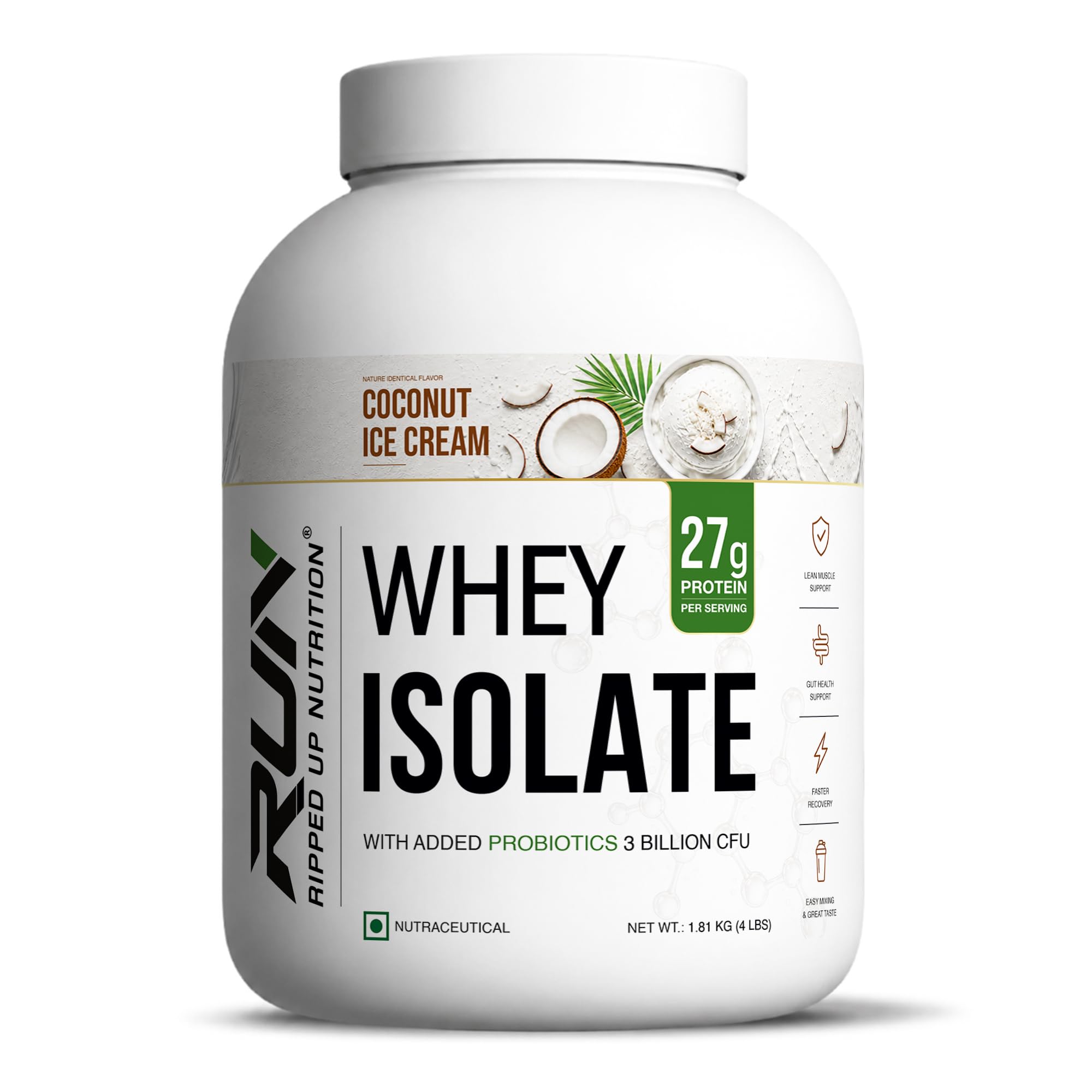 Ripped Up Nutrition Whey Protein Isolate | 27g Fast-Absorbing Protein/Scoop | Low Carb & Fat for Lean Muscle Growth | No Fillers or Maltodextrin | GMP Certified(Colombian Coffee, 907 Gm (2lbs)) — Amazon image 12