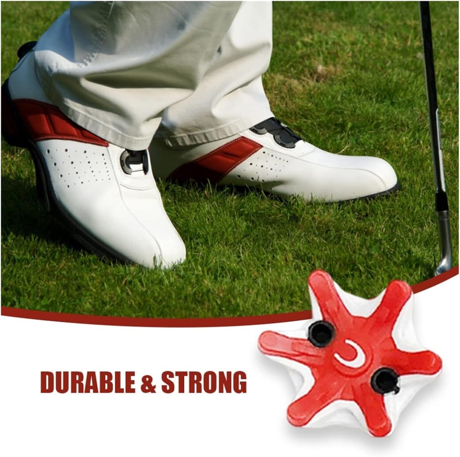 Golf Spikes Replacement 50pcs Golf Spikes Replacements Shoe Studs Compatible with Soft & Most Shoes