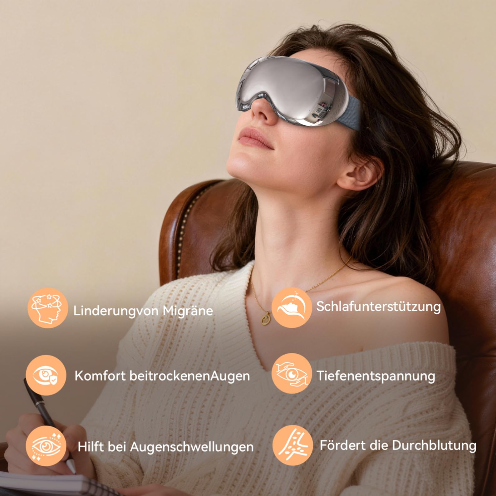 Augenmassagegerät mit Wärme und Kälte, Kompression Massage,Bluetooth Musik | Augenmassagegerät mit Wärme und Kälte, Kompression Massage,Bluetooth Musik