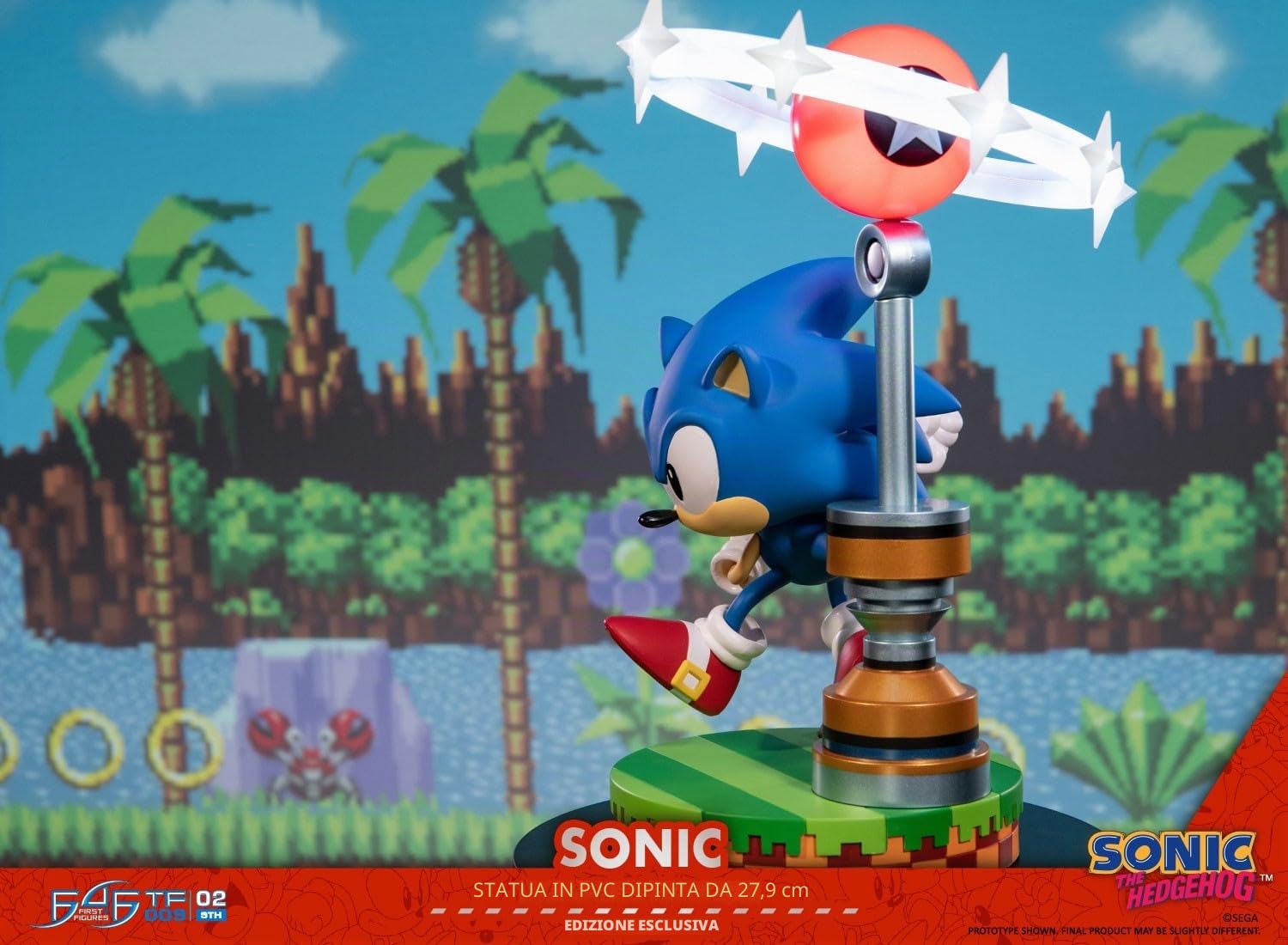 MERCHANDISING LICENCE First4Figures Sonic The Hedgehog - Sonic - Statuetta in PVC Collector's Edition 27cm