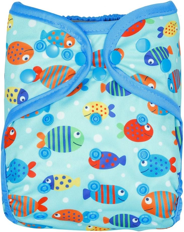 One Size Fit All Baby Reusable Waterproof Diaper Nappy Cover Double Gussets