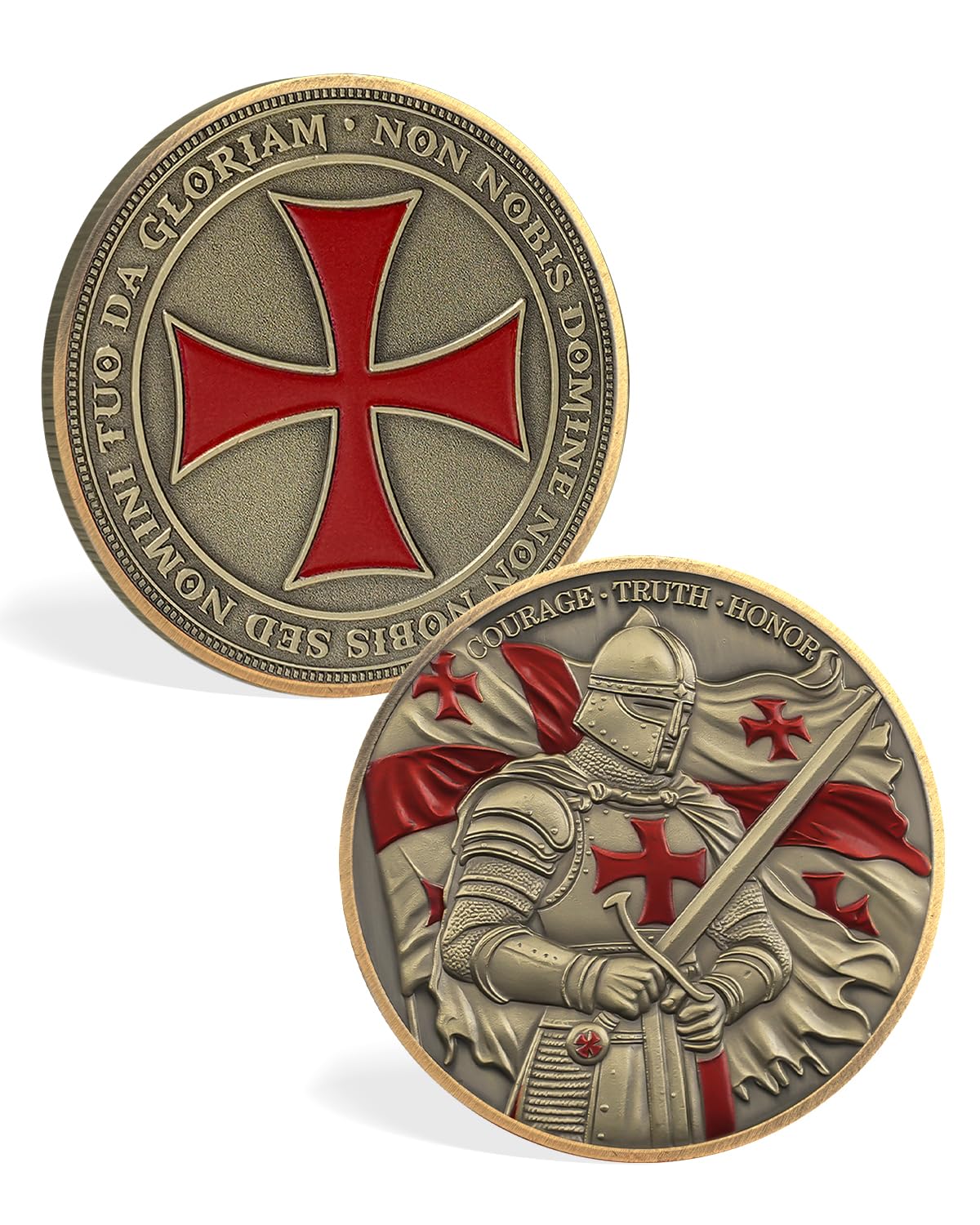 ACGZQY Knights Templar Coin, Armor of God Coins