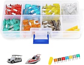 Blade Fuse, Car Blade Fuse, Small Flat Fuse, Power Supply Removal, Includes Fuse Removal Tool, Electrical Equipment Essentials 5A, 7.5A, 10A, 15A, 20A, 25A, 30A (Pack of 70)