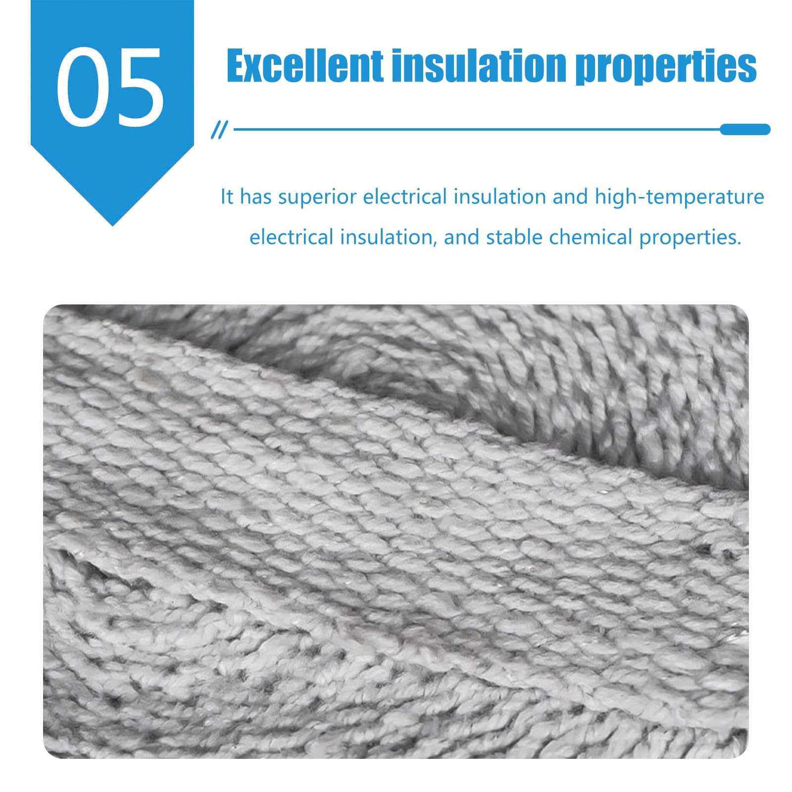 Nastro isolante in fibra ceramica | 5 cm x 20 m/30 m x 3 mm/5 mm for apparecchiature termiche: materiale isolante ignifugo(Length:30m,Thick:3mm)