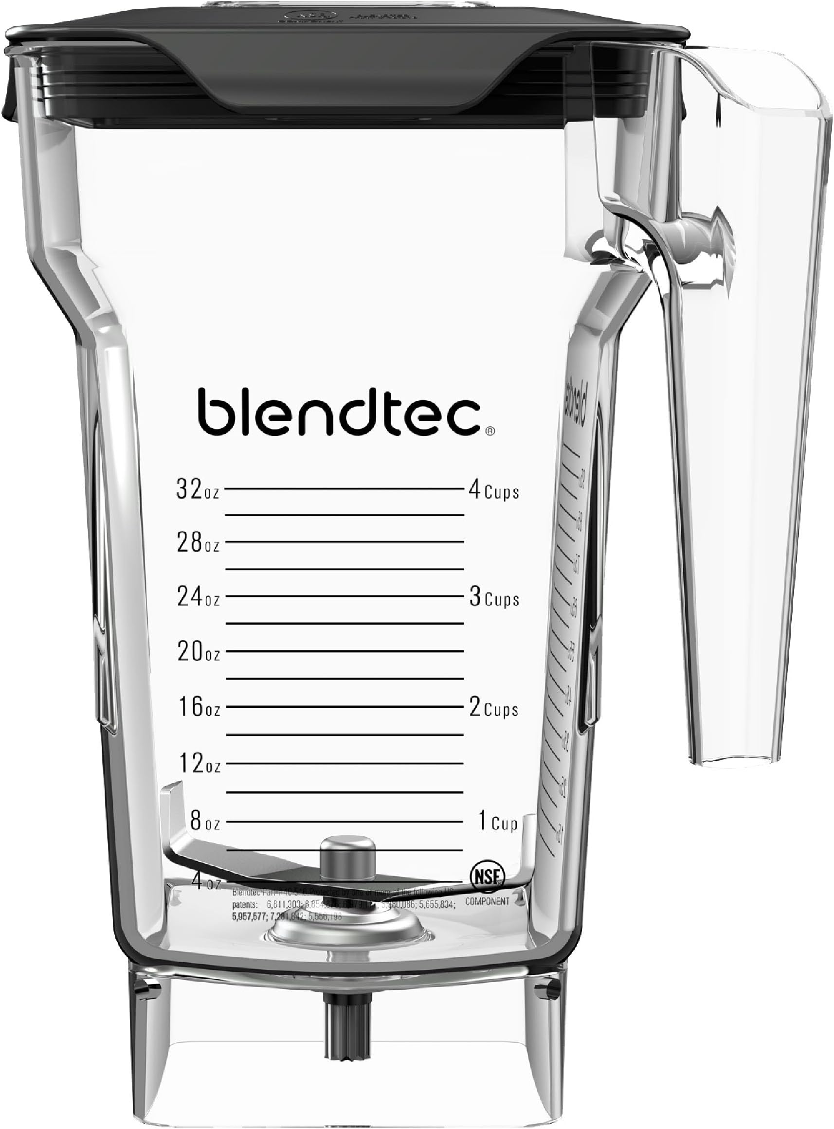 FourSide Jug (2.2 L) - Four Sided - Professional-Grade Blender Jug - Vented Latching Lid - BPA-free - Clear, 40-609-50