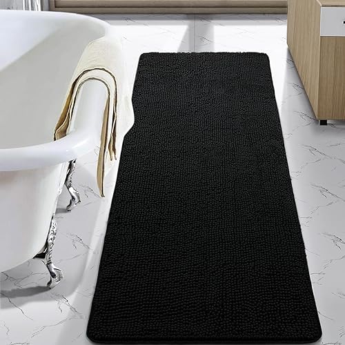 Miniatura 65 de LOCHAS - Tapete peludo, lavable, antideslizante y absorbente de 24 x 17 pulgadas, para baño, bañera o ducha, afelpado, de felpilla, suave, color