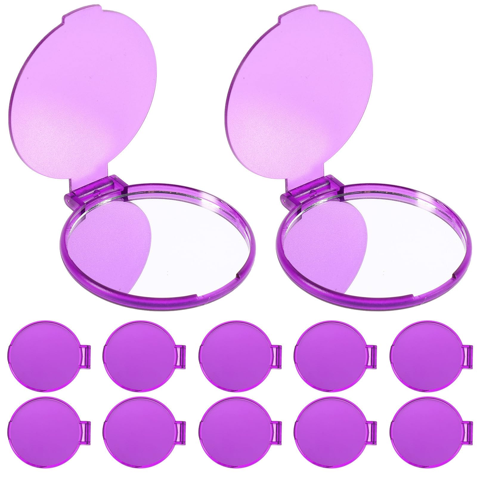 Miroirs de poche pour femmes et filles : lot de 24 miroirs de maquillage