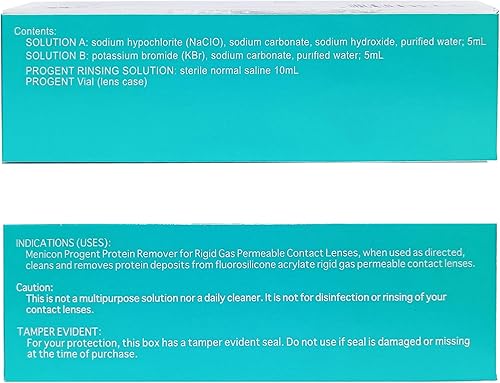 Miniatura 7 de Menicon Progent 1 tratamiento, solución salina única pH paquete de viaje 2.5 oz, estuche de lente de gran diámetro y removedor de lentes de contacto