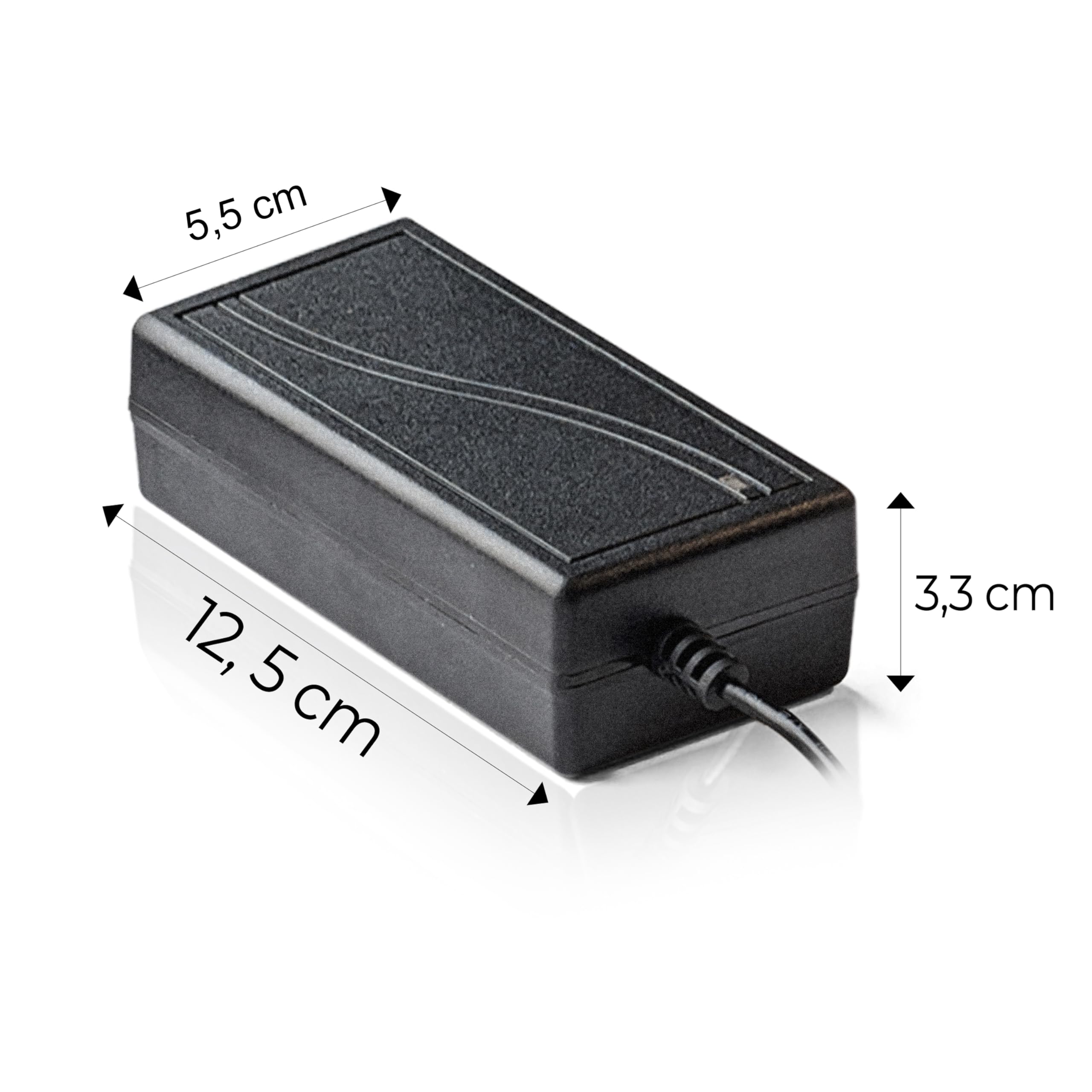 Retoo Alimentatore 12V 5A Spina EU Spinotto, Adattatore di Alimentazione per LED, RBA, Trasformatore AC-DC Lunghezza cavo 1 m, convertitore driver, Nero