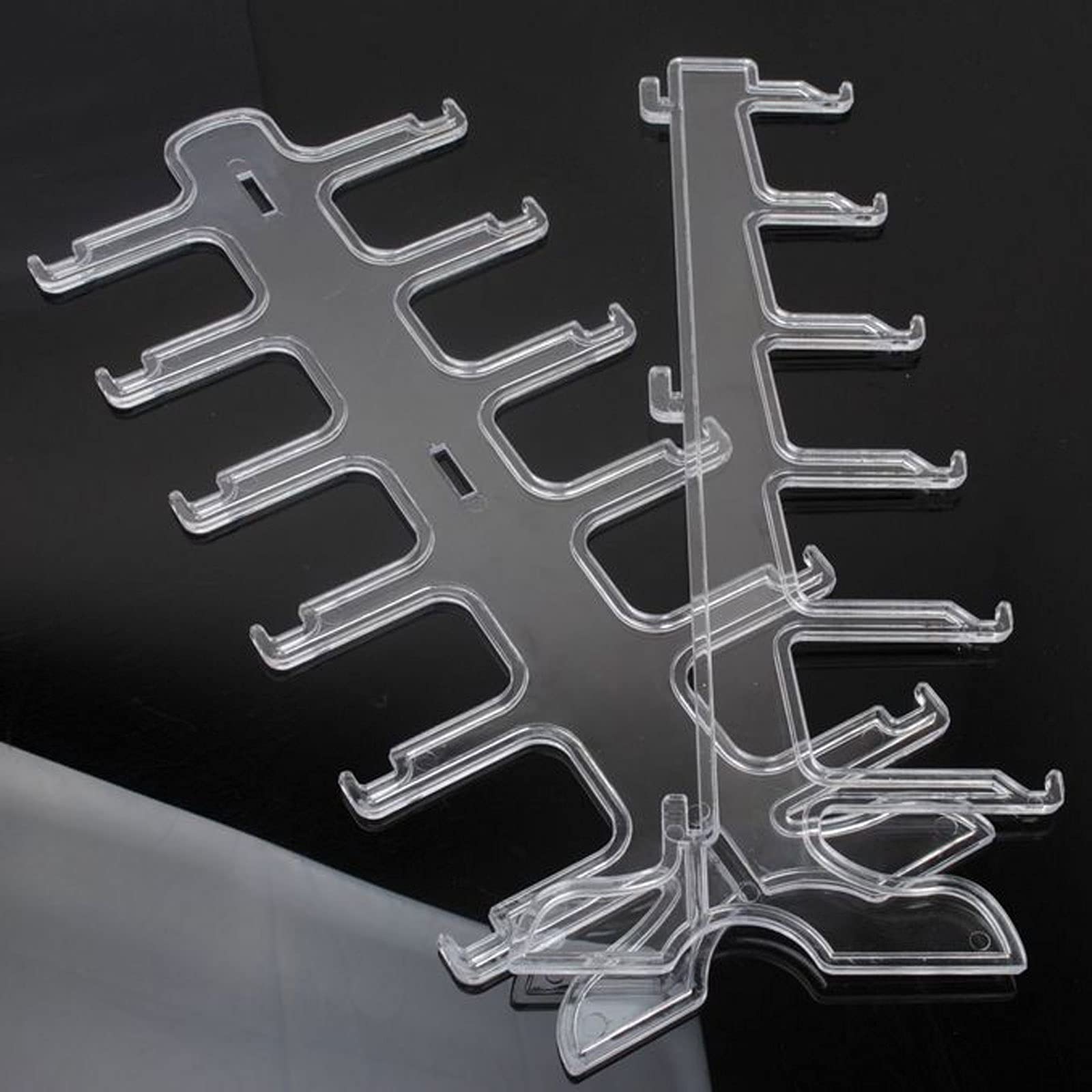 Brillenhalte 4-teiliges Set Kunststoff-Brillenrahmen-Riser-Ausstellungsständer Sonnenbrillenständer Sonnenbrillenständer Halter Brillendisplay (5 Rahmen for jeden Halter) Brillenständer