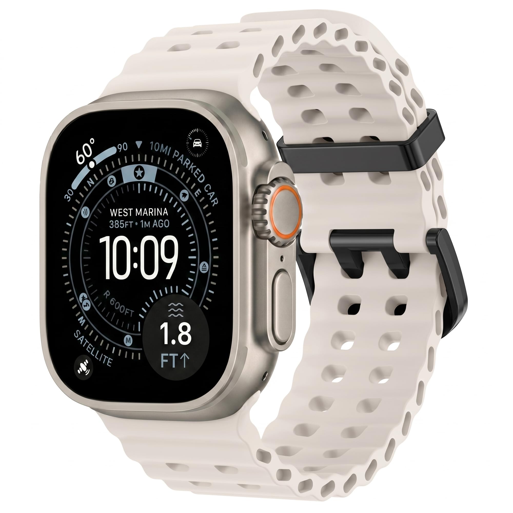 ocean band compatible with apple watch strap 49mm 46mm 45mm 44mm 40mm 41mm 42mm silicone replacement band for series 11 10 9 8 7 6 5 4 se ultra 3 strap