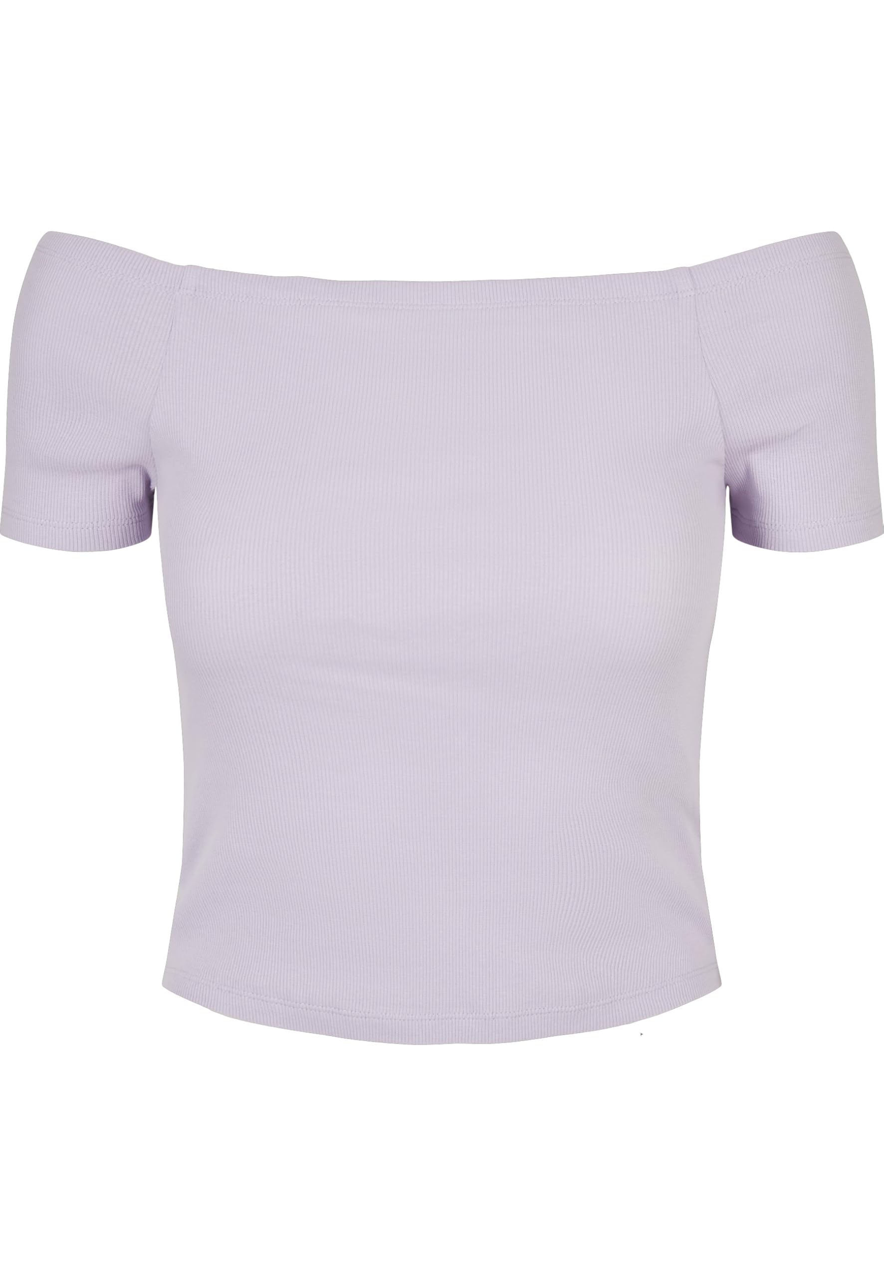 Urban Classics Womens Ladies Off Shoulder Rib Tee T-Shirt, Purple, 3XL UK